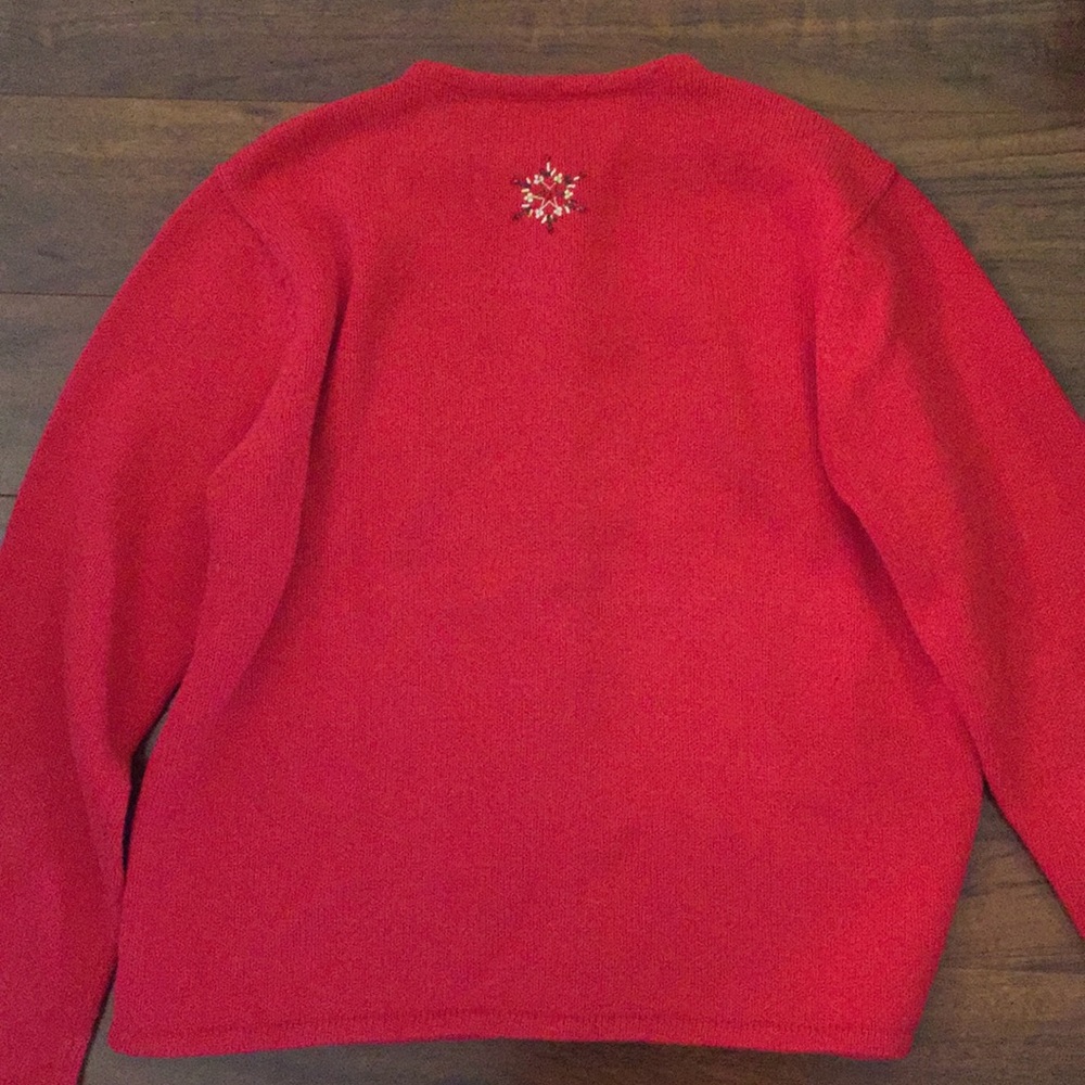 Leopard Print ugly Christmas Sweater medium - Picture 5 of 5